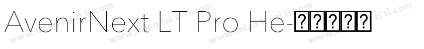 AvenirNext LT Pro He字体转换